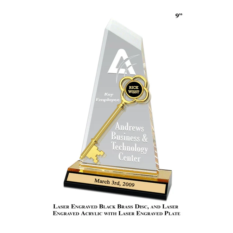 Ceremonial Acrylic Key Award - Image 5