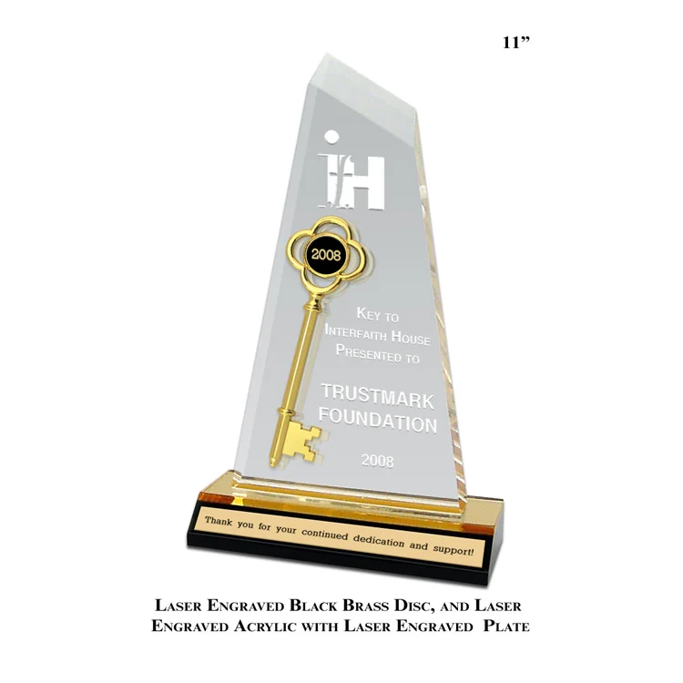Ceremonial Acrylic Key Award - Image 7