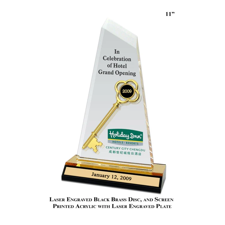 Ceremonial Acrylic Key Award - Image 8