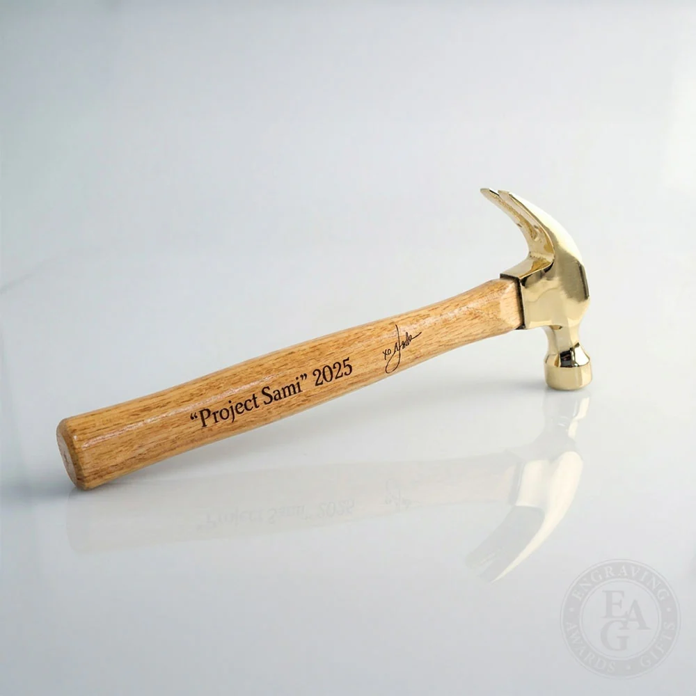 Ceremonial Gold Plated Hammer - Image 15