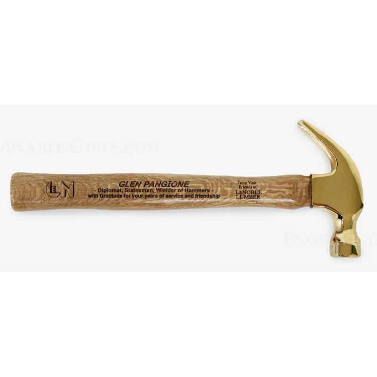 Ceremonial Gold Plated Hammer - Image 4
