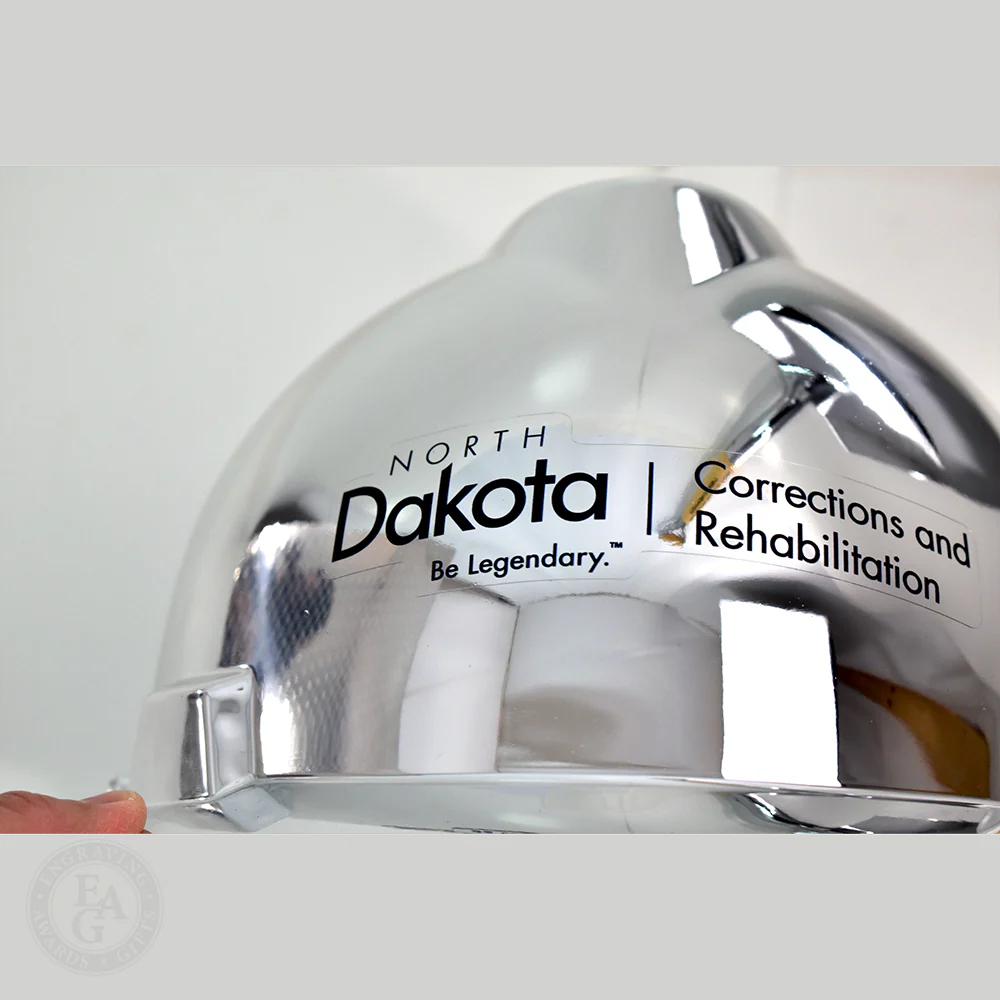 Chrome Plated Ceremonial Hard Hat - Image 10