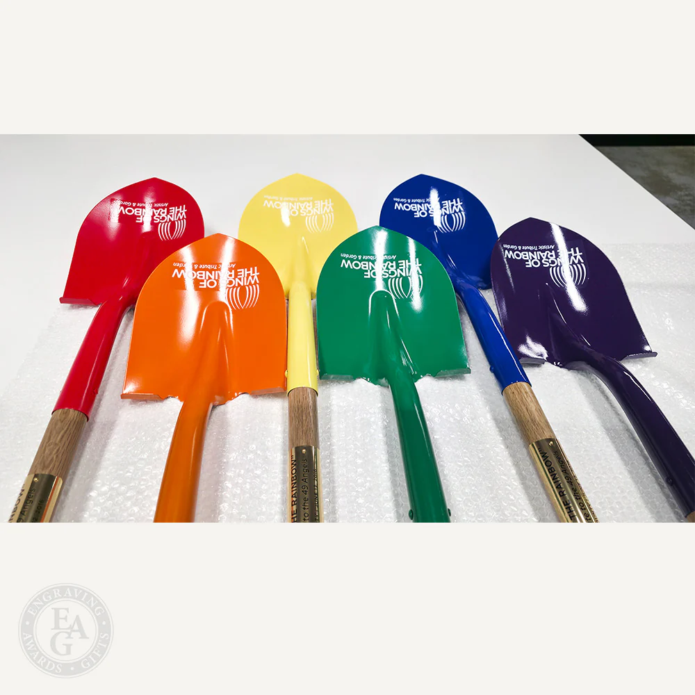 Custom Painted Ceremonial Groundbreaking Shovel - D-Handle - Image 11
