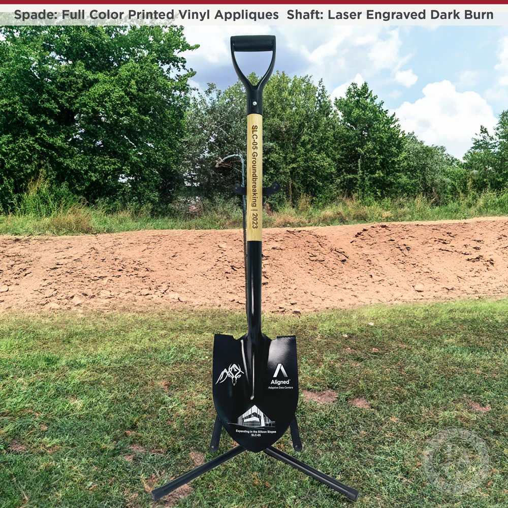 Custom Painted Ceremonial Groundbreaking Shovel - D-Handle - Image 14
