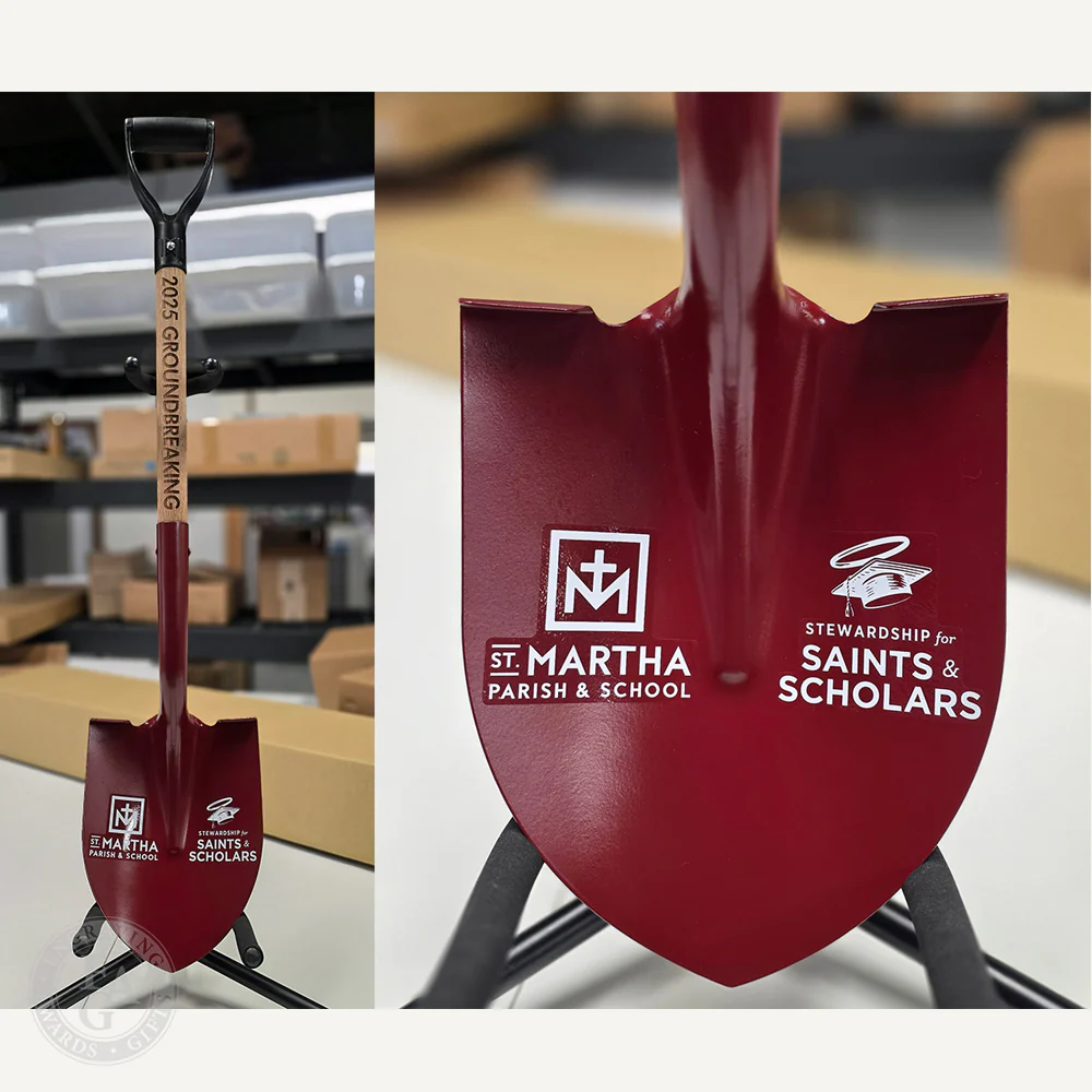 Custom Painted Ceremonial Groundbreaking Shovel - D-Handle - Image 62