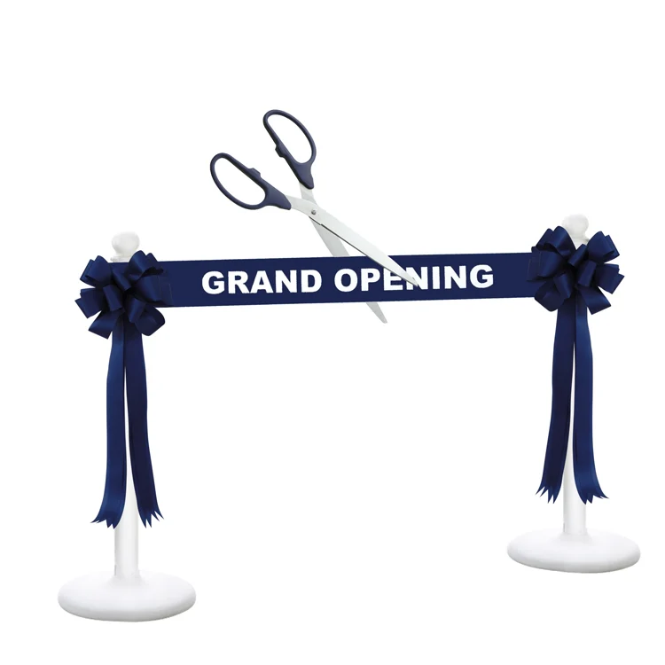 Deluxe Grand Opening Kit - 25" Ceremonial Scissors with Silver Blades - Image 9
