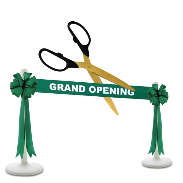Deluxe Grand Opening Kit - 36" Ceremonial Scissors with Gold Blades - Image 6