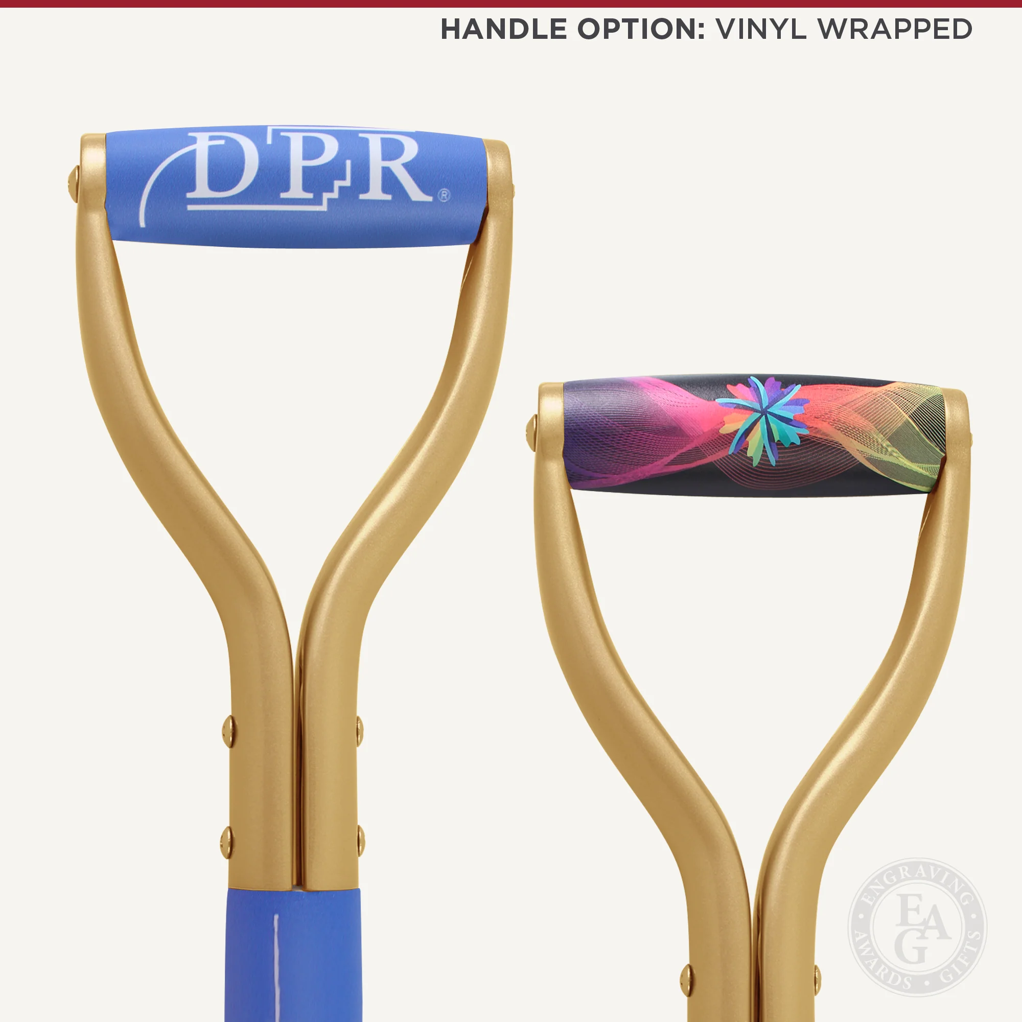 Gold Finish Ceremonial Groundbreaking Shovel - D-Handle - Image 11