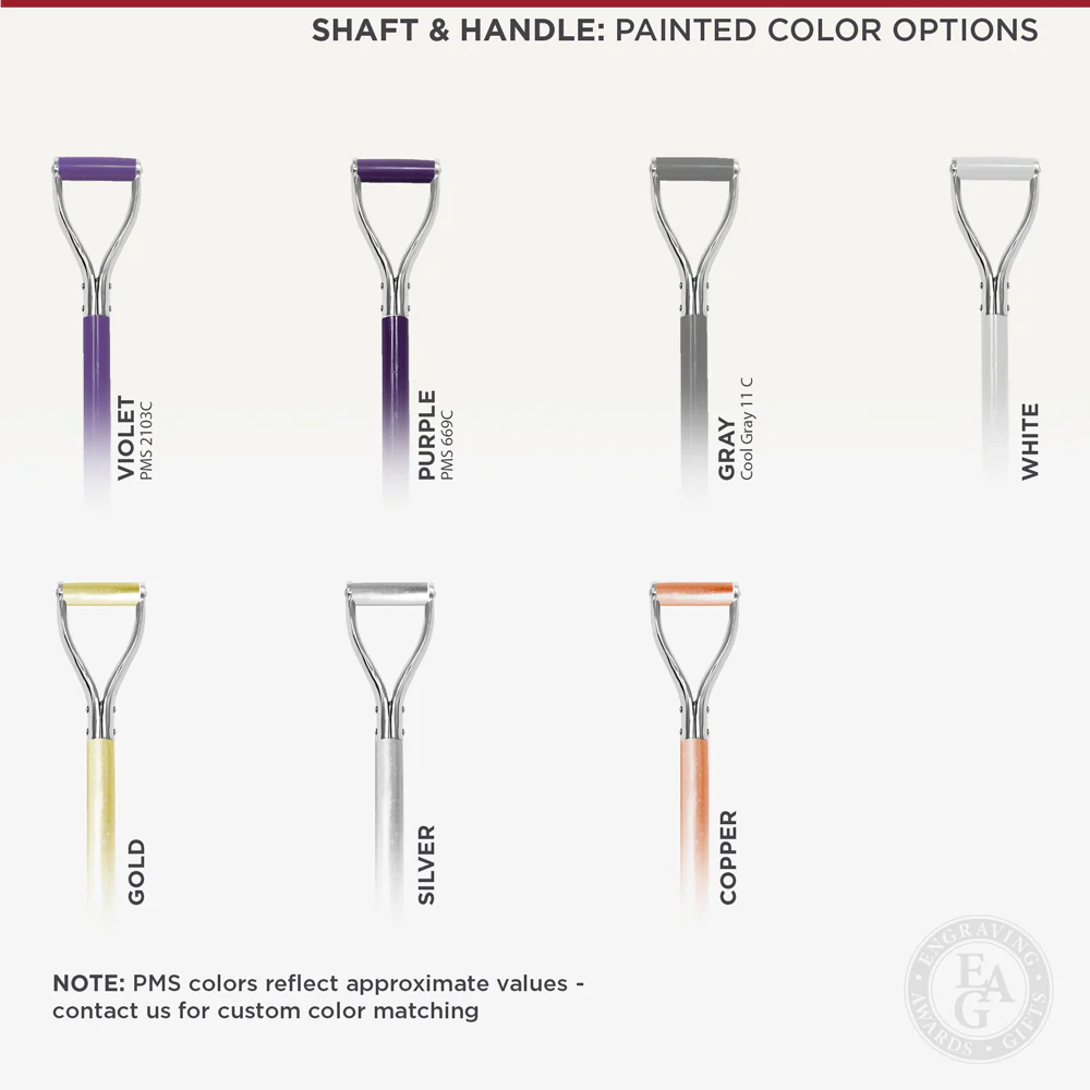 Silver Finish Ceremonial Groundbreaking Shovel - D-Handle - Image 14
