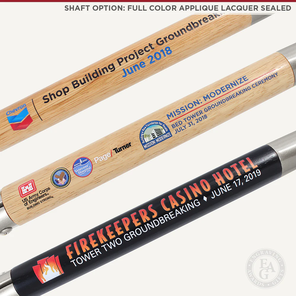 Silver Finish Ceremonial Groundbreaking Shovel - D-Handle - Image 7