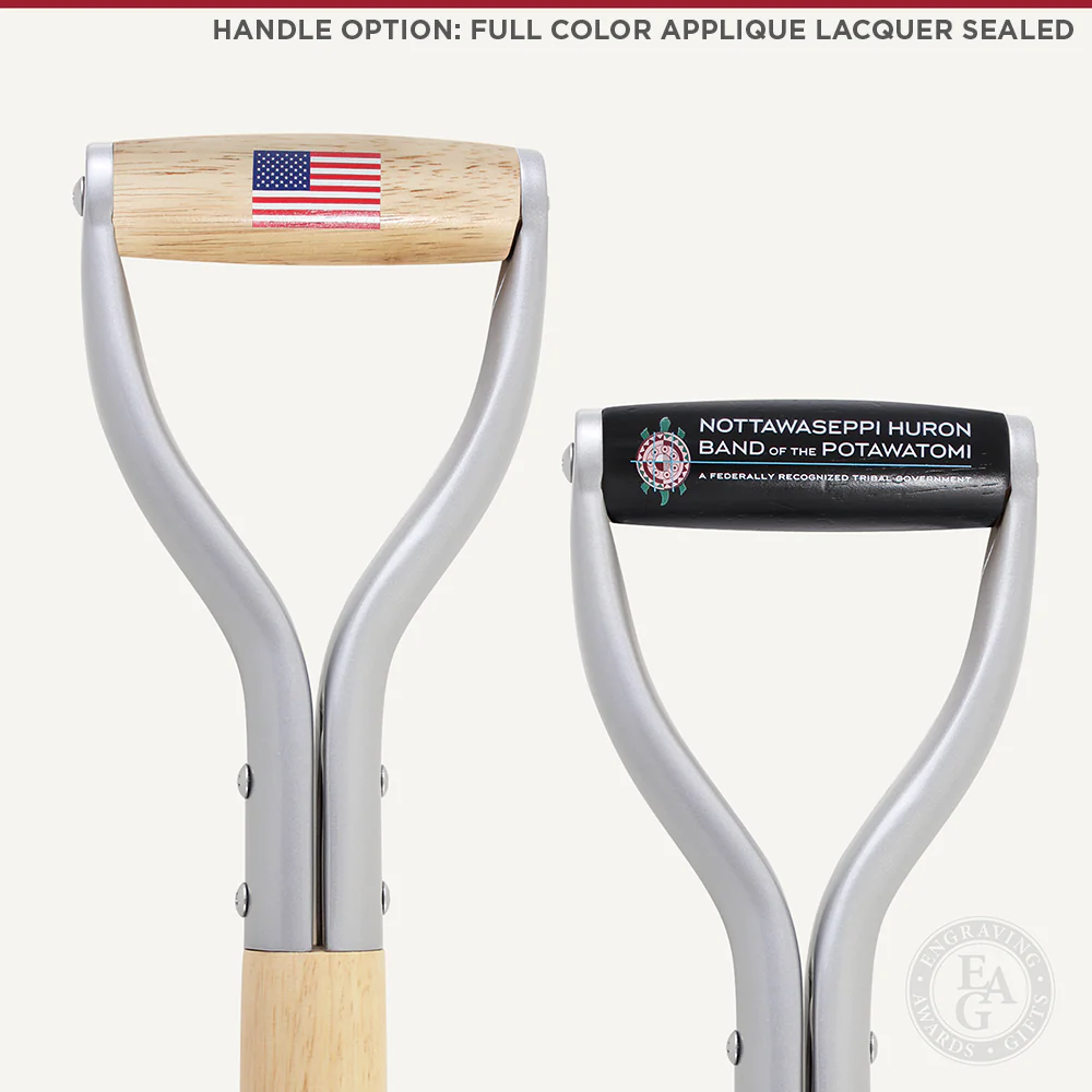 Silver Finish Ceremonial Groundbreaking Shovel - D-Handle - Image 10