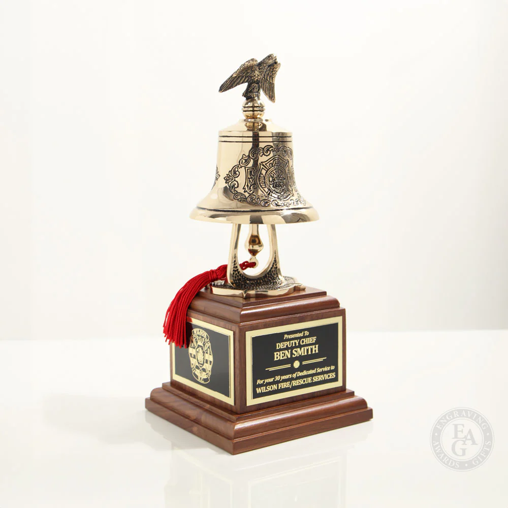 Firefighter Cast Bronze Bell Award - Image 9