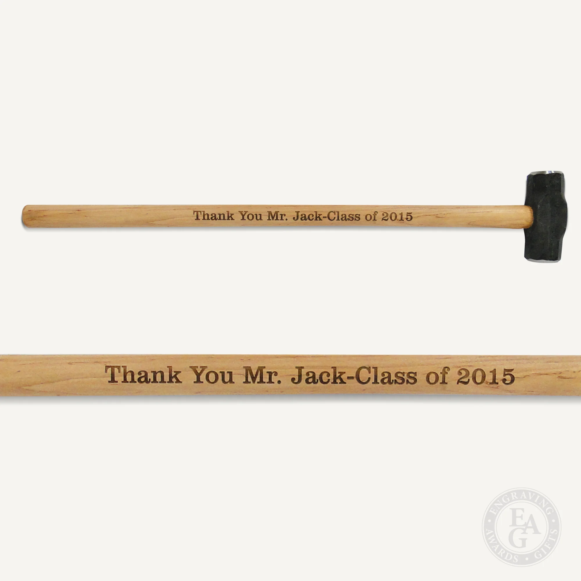Full Size Unplated Sledgehammer Plaque - Image 6