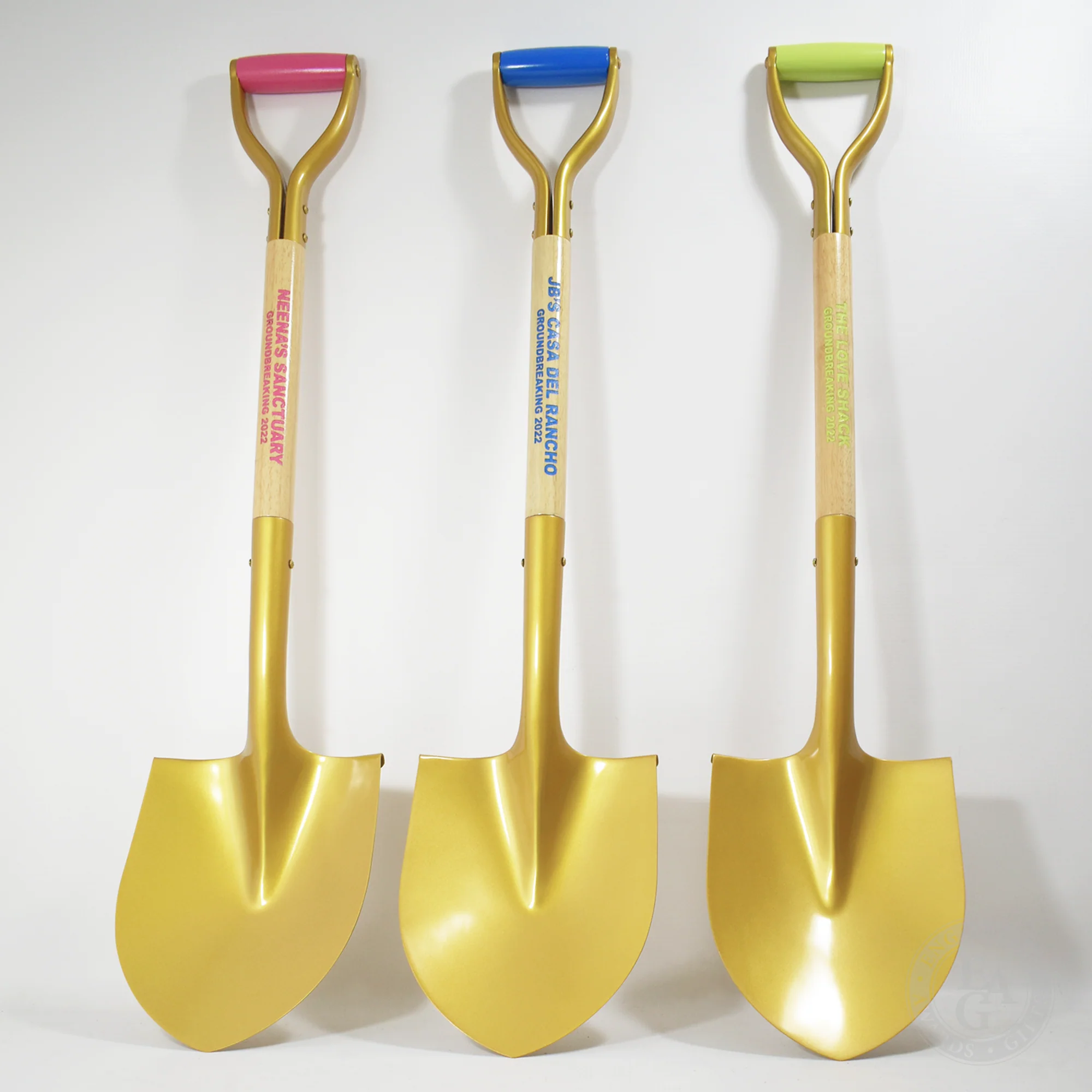 Gold Finish Ceremonial Groundbreaking Shovel - D-Handle - Image 27