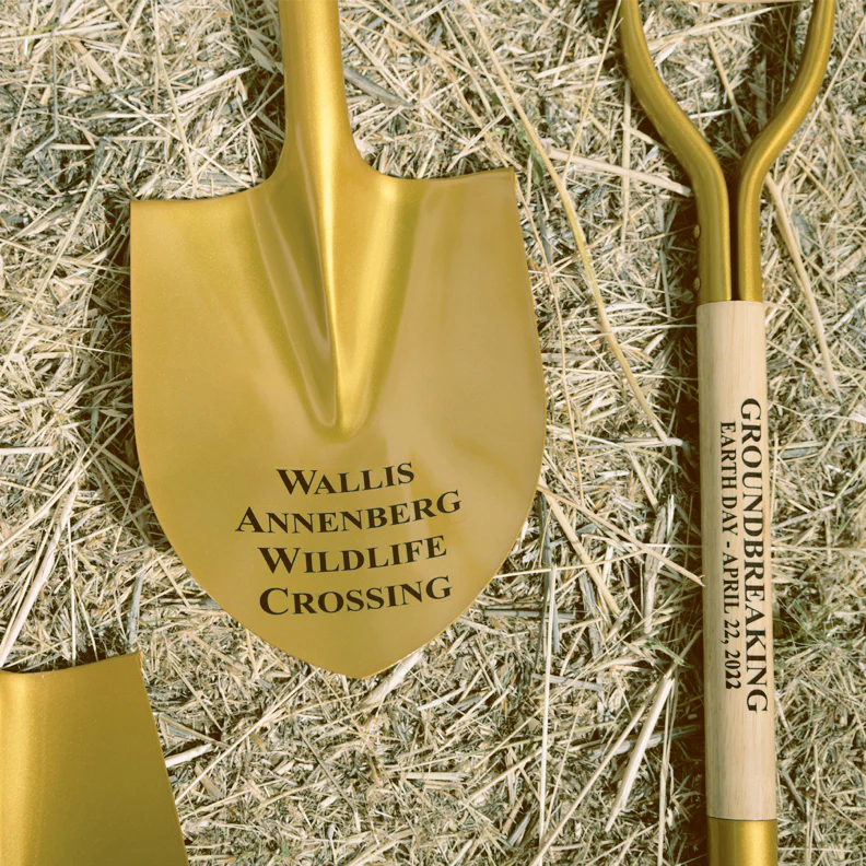 Gold Finish Ceremonial Groundbreaking Shovel - D-Handle - Image 35