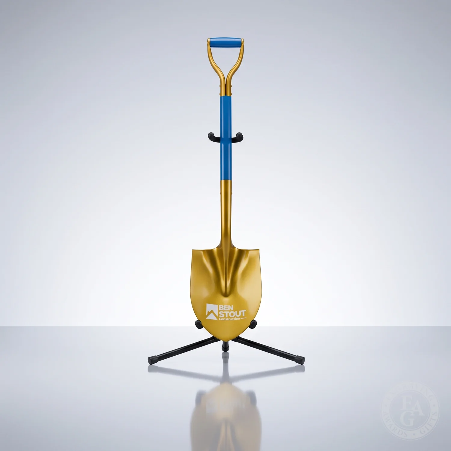Gold Finish Ceremonial Groundbreaking Shovel - D-Handle - Image 46