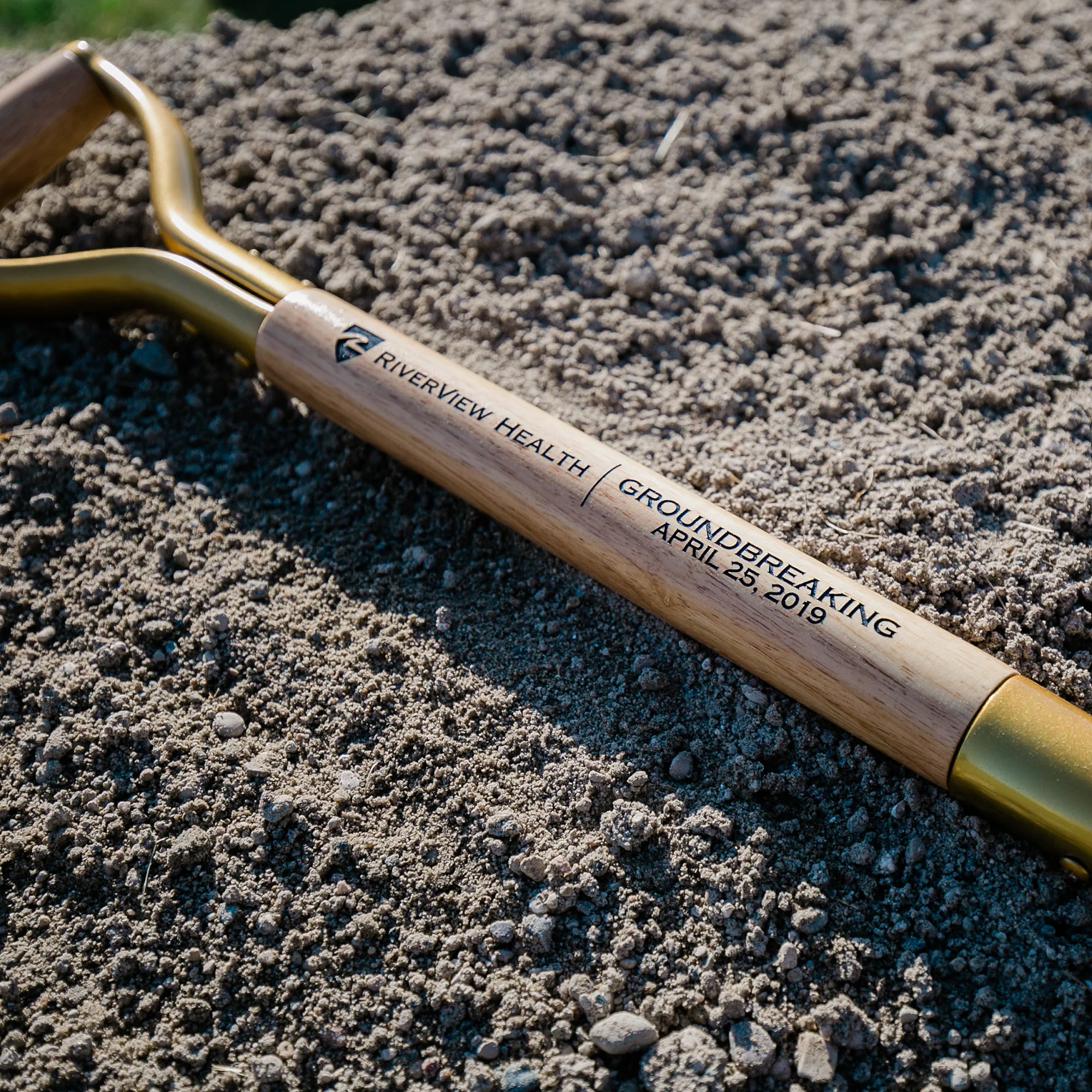 Gold Finish Ceremonial Groundbreaking Shovel - D-Handle - Image 50