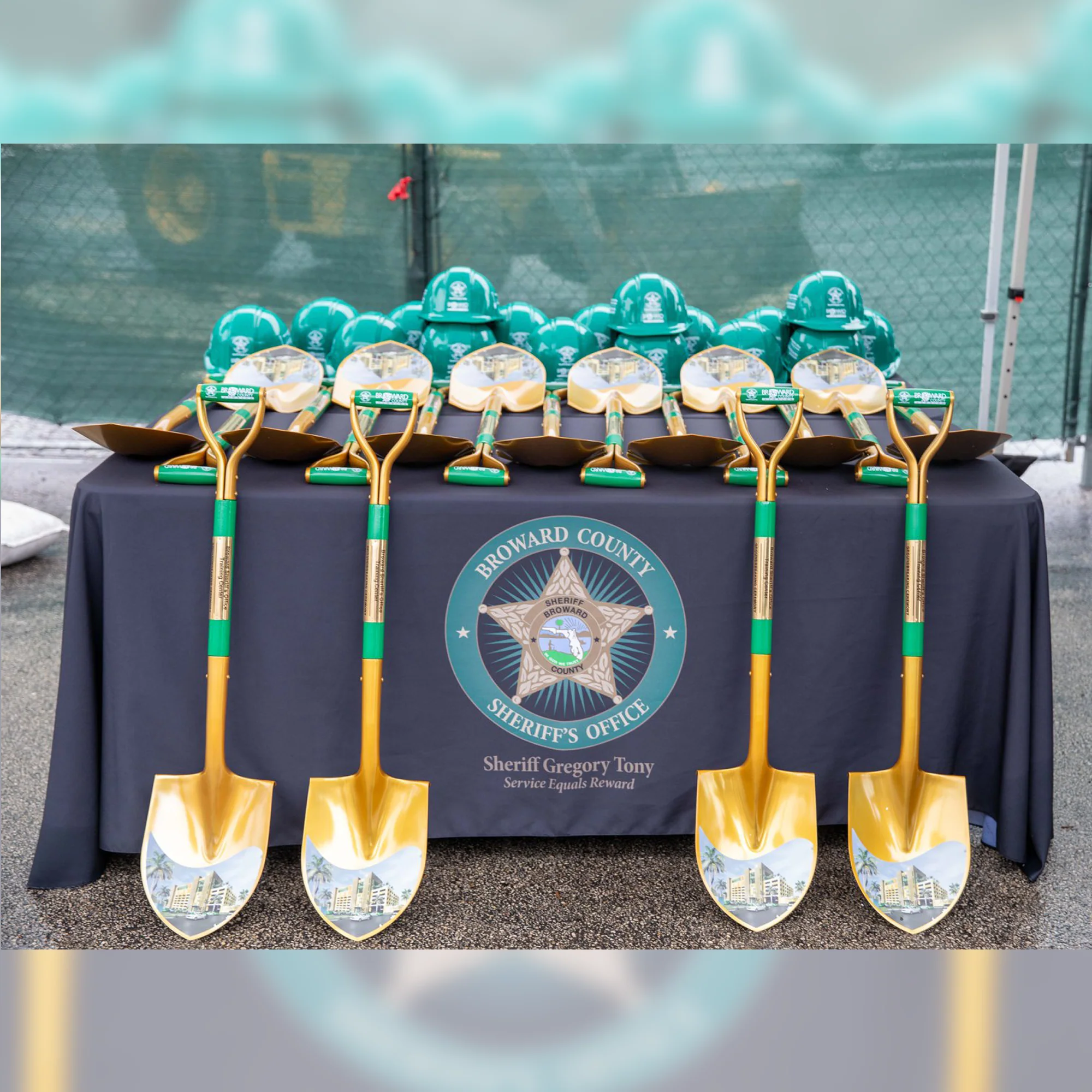 Gold Finish Ceremonial Groundbreaking Shovel - D-Handle - Image 53