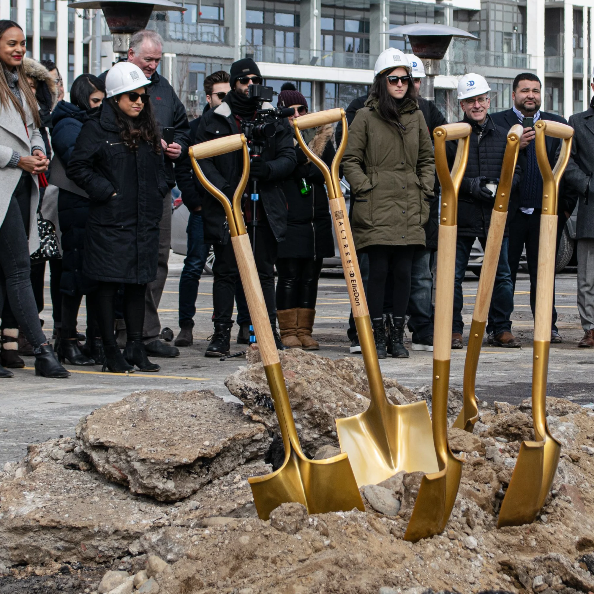 Gold Finish Ceremonial Groundbreaking Shovel - D-Handle - Image 54