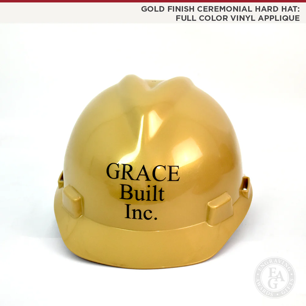 Gold Finish Ceremonial Hard Hat - Image 3