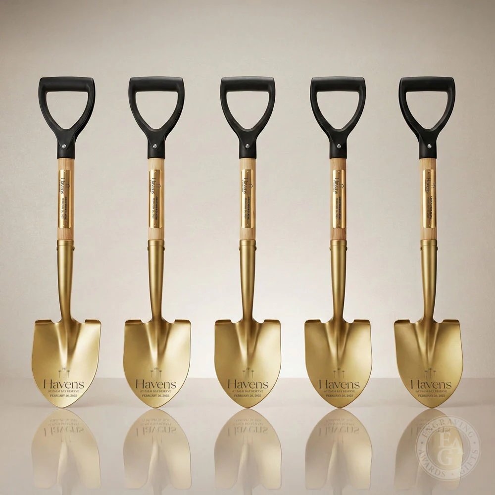 Gold Painted Groundbreaking Shovel - Small - Image 13