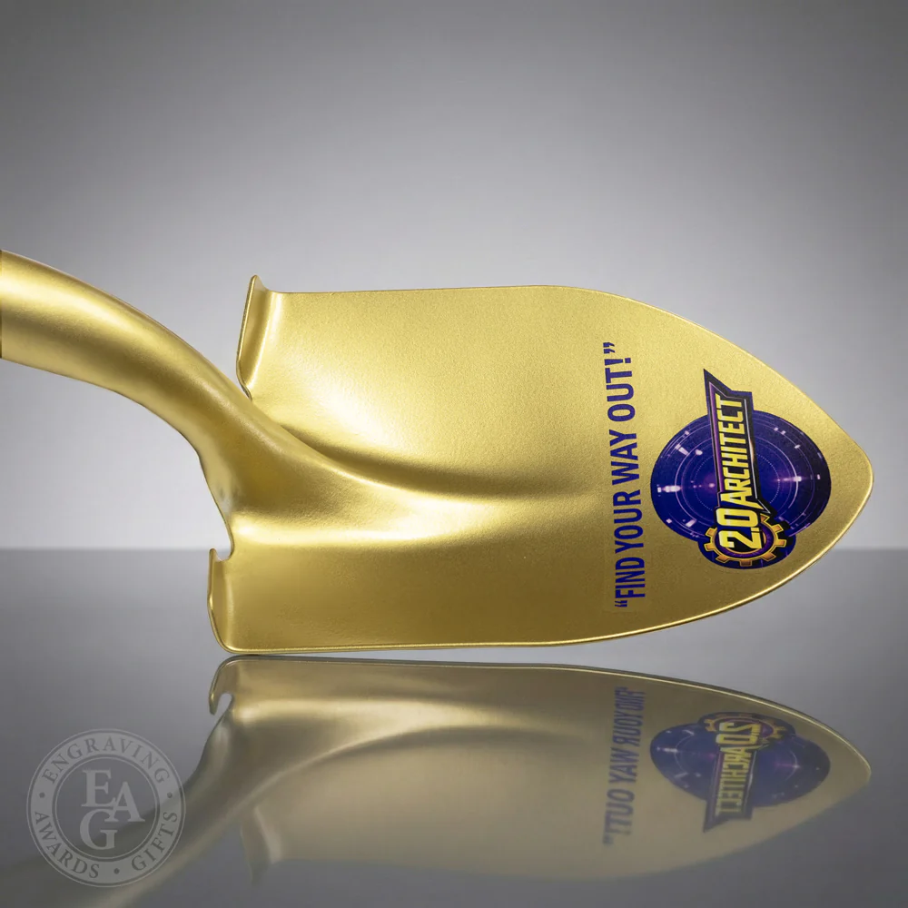Gold Painted Groundbreaking Shovel - Small - Image 14