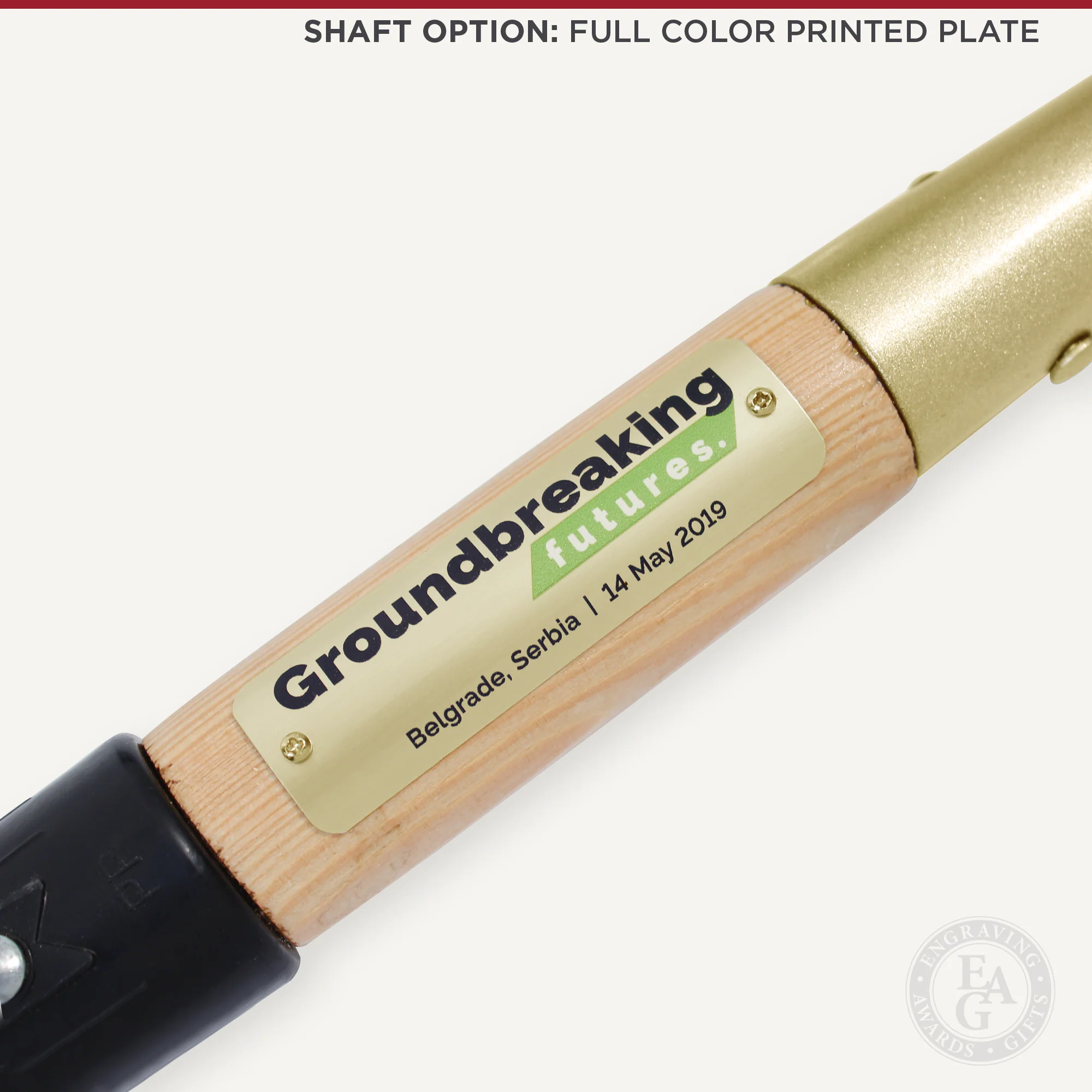 Gold Painted Groundbreaking Shovel - Small - Image 6