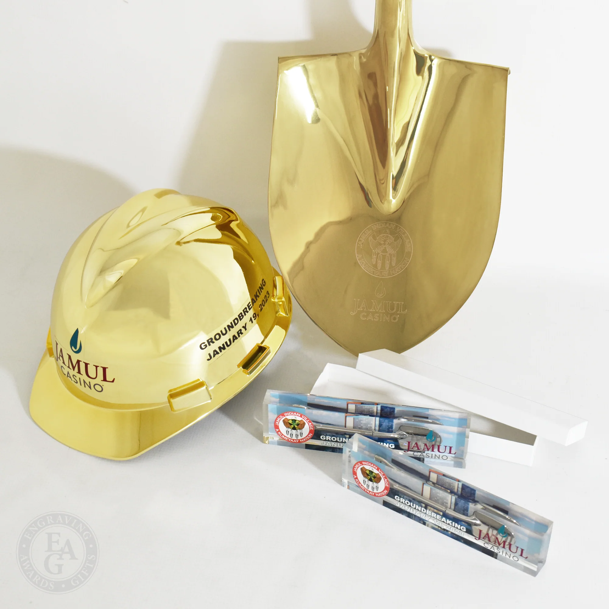 Gold Plated Ceremonial Hard Hat - Image 13