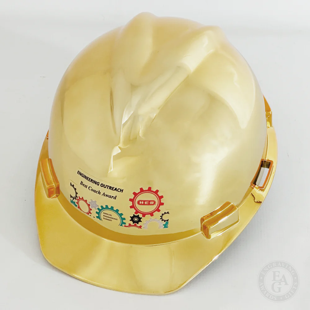 Gold Plated Ceremonial Hard Hat - Image 14