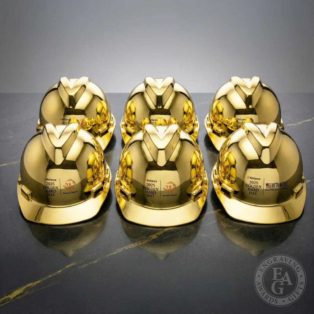 Gold Plated Ceremonial Hard Hat - Image 20