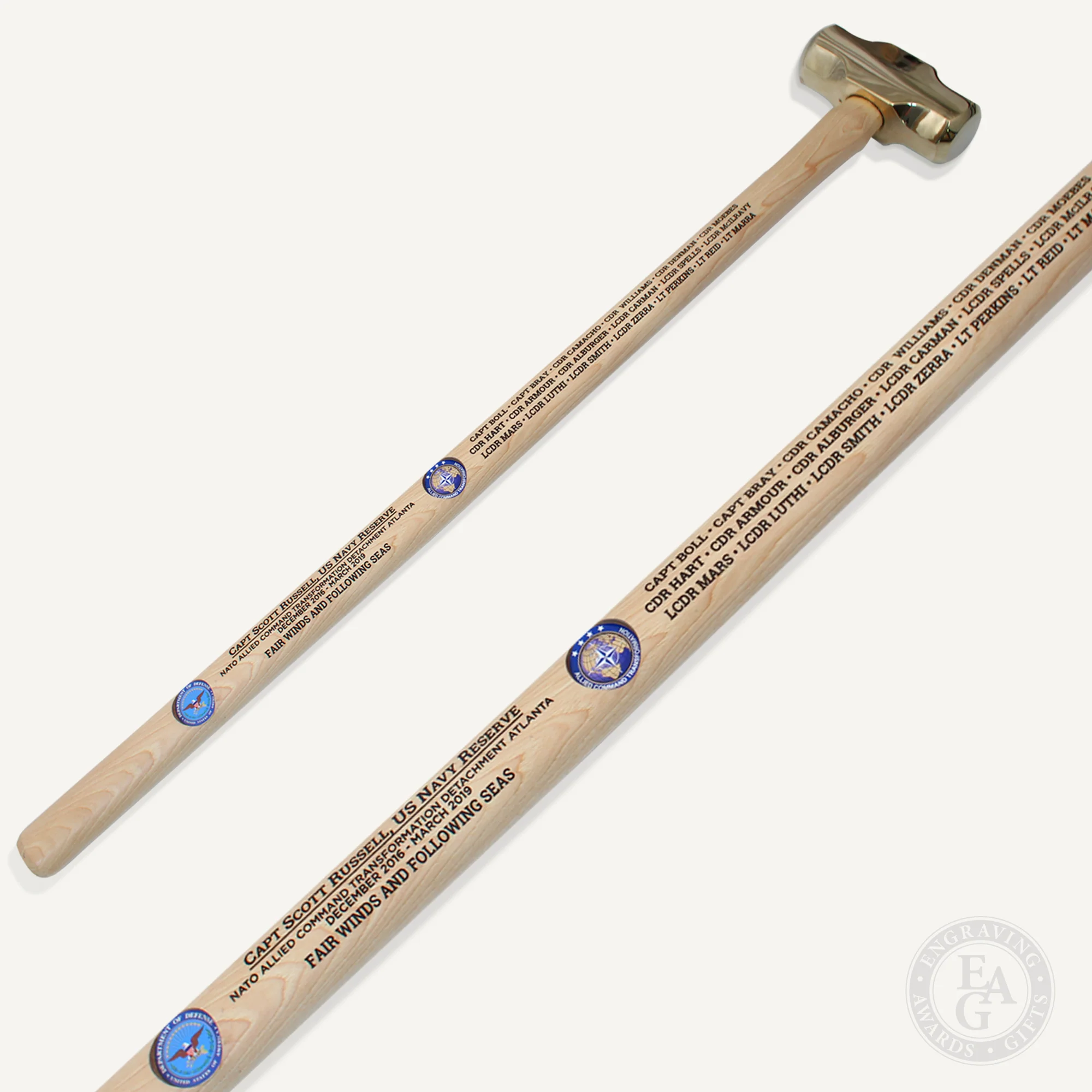 Gold Plated Ceremonial Sledgehammer - Image 16