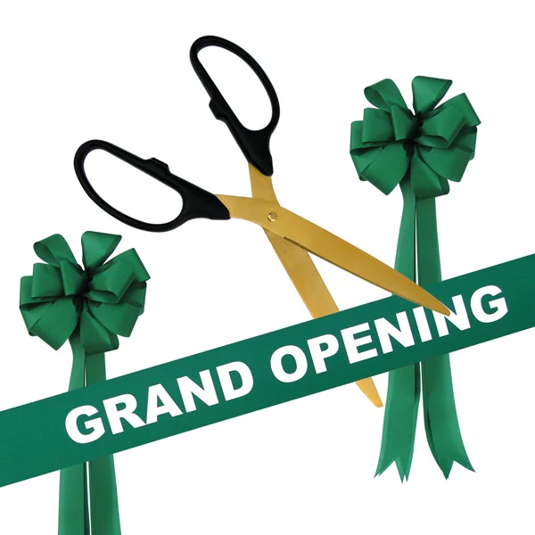Grand Opening Kit - 36" Ribbon Cutting Scissors with Gold Blades - Image 4