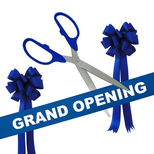 Grand Opening Kit - 36" Ribbon Cutting Scissors with Silver Blades