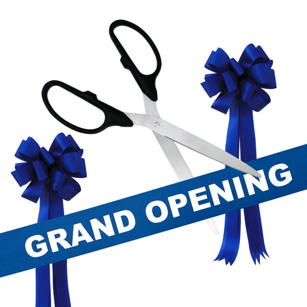 Grand Opening Kit - 36" Ribbon Cutting Scissors with Silver Blades - Image 6