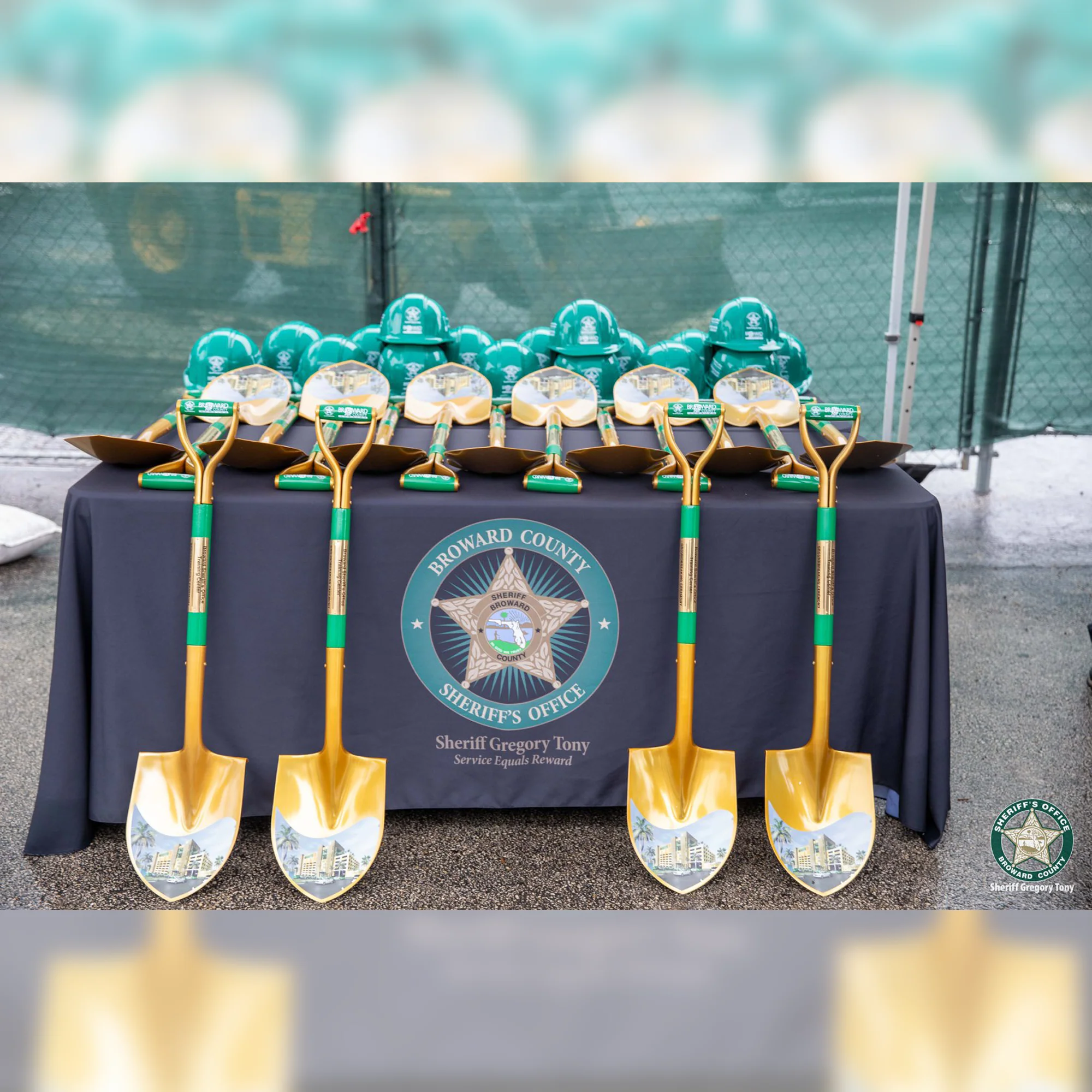 Groundbreaking Ceremonial Shovel Kit - Gold Finish D-Handle - Image 26