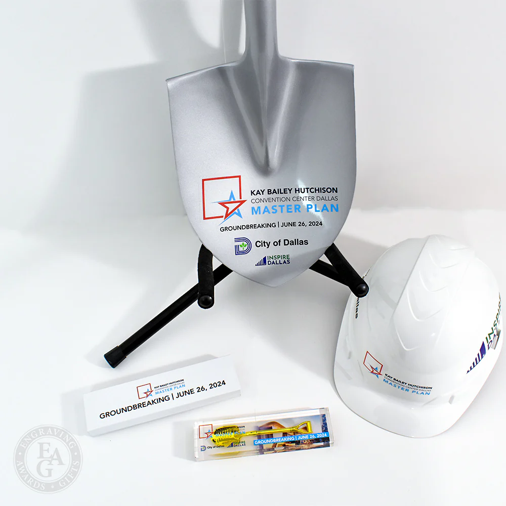 Silver Finish Ceremonial Groundbreaking Shovel - D-Handle - Image 19