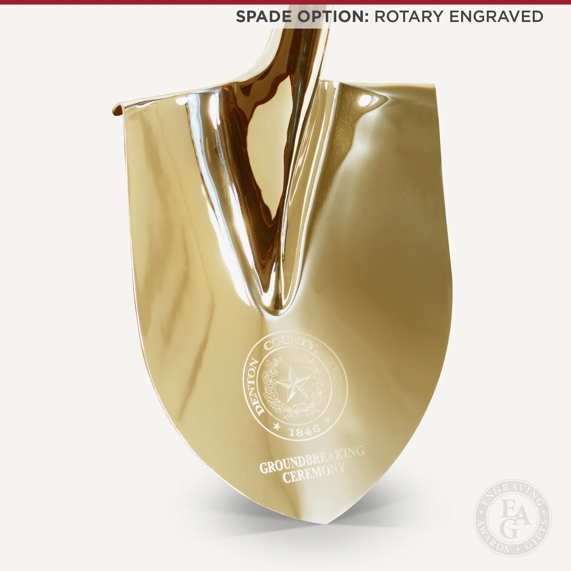 Groundbreaking Ceremonial Shovel Kit - Traditional Gold Plated D-Handle - Image 11
