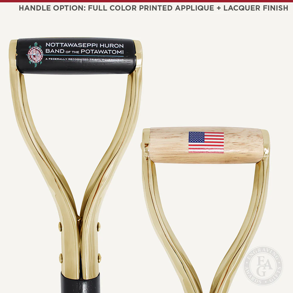 Groundbreaking Ceremonial Shovel Kit - Traditional Gold Plated D-Handle - Image 19