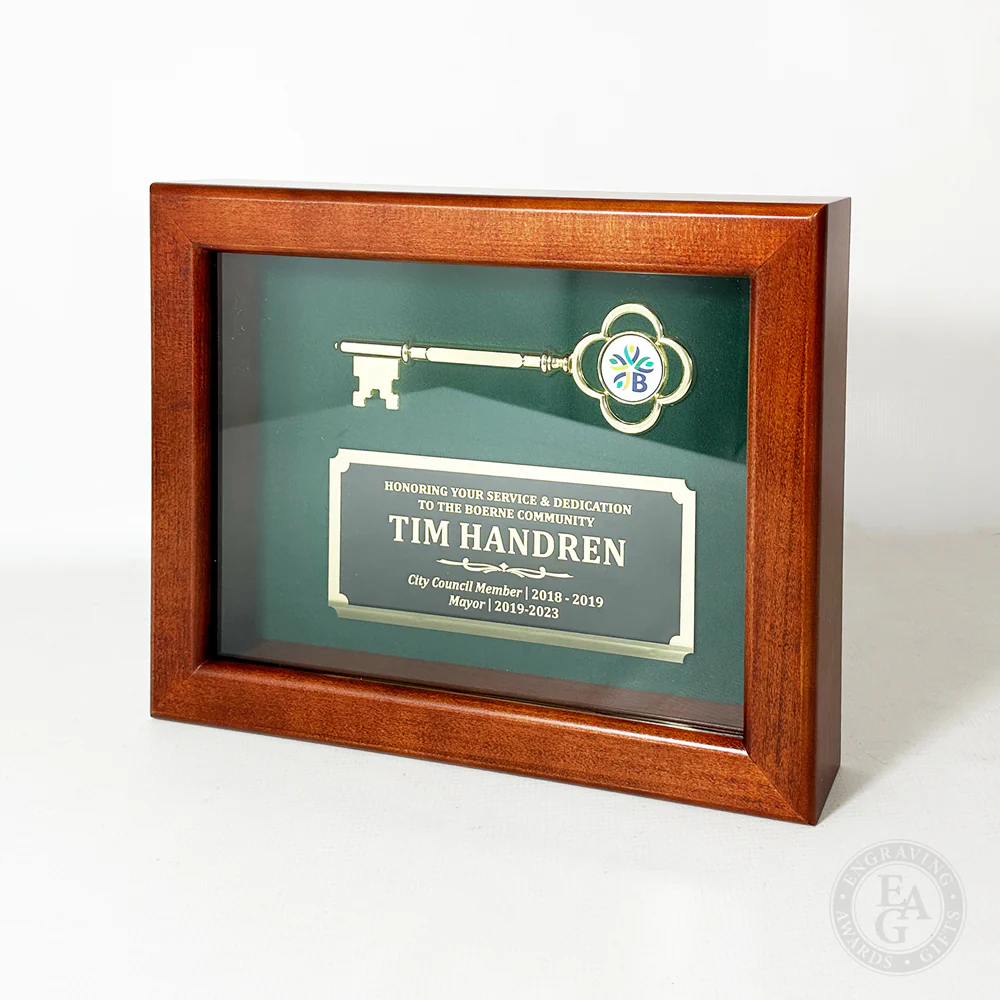 Key Display Case - 8" Gold Plated Ceremonial Key - Image 6