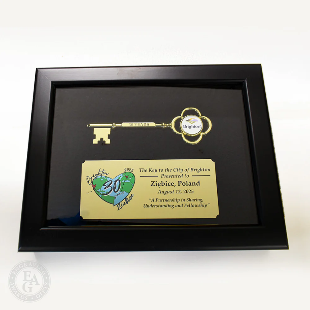 Key Display Case - 8" Gold Plated Ceremonial Key - Image 8