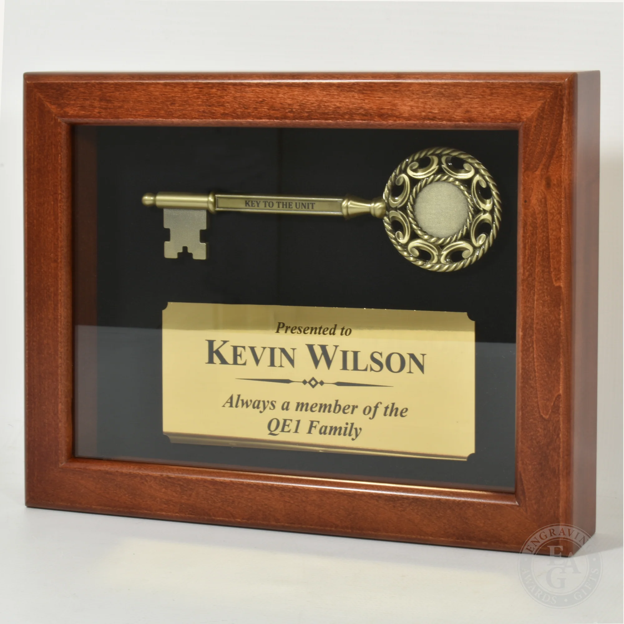 Key Display Case - 9"  Ornate Bronze Ceremonial Key - Image 3