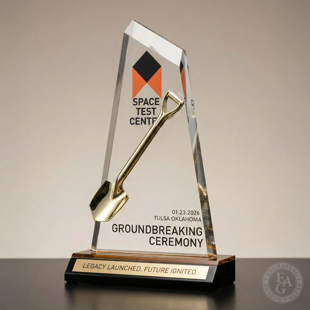 Miniature Shovel Acrylic Award - Image 13