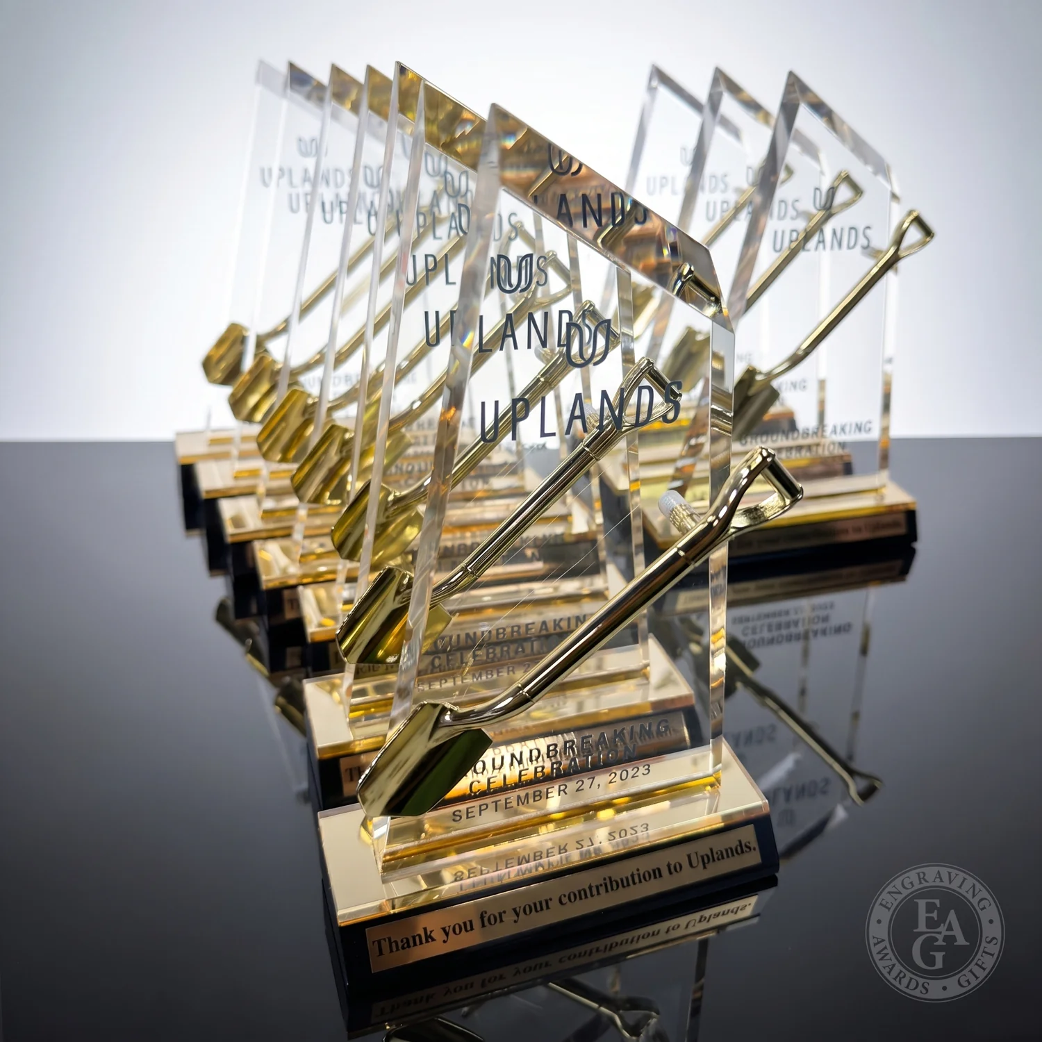 Miniature Shovel Acrylic Award - Image 15