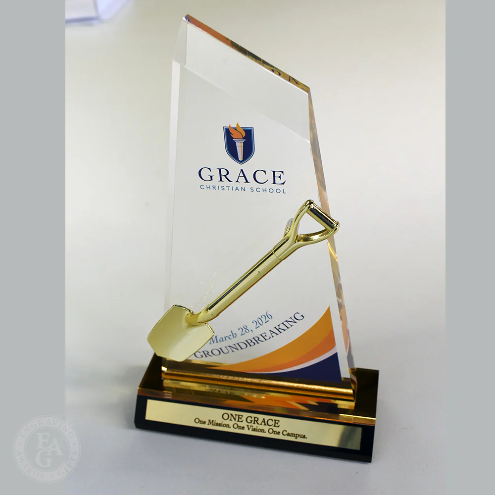 Miniature Shovel Acrylic Award - Image 8