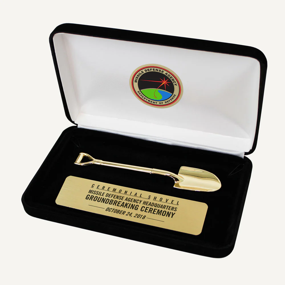 Miniature Ceremonial Shovel with Presentation Case - Image 2