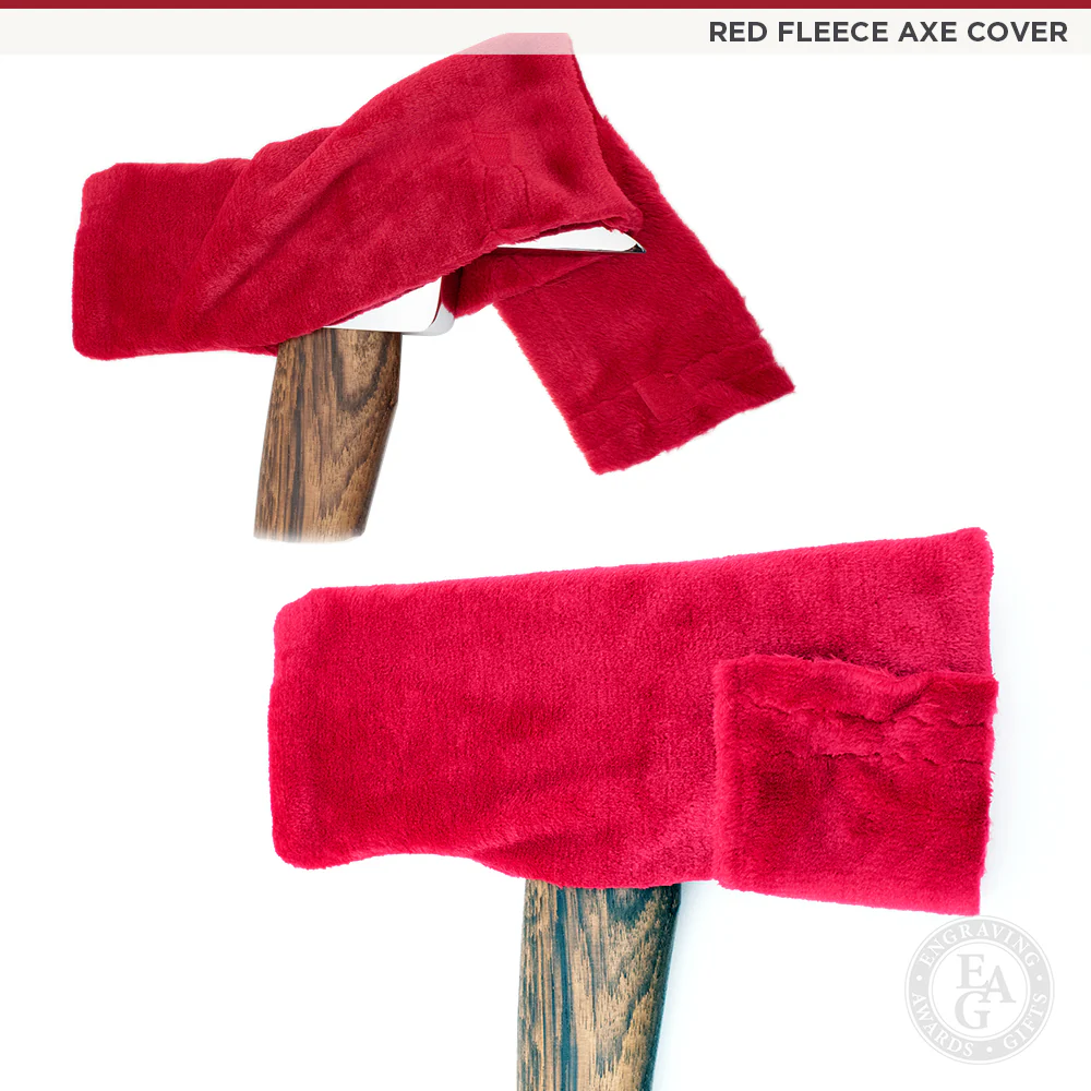 Red Fleece Axe Head Cover - Image 3