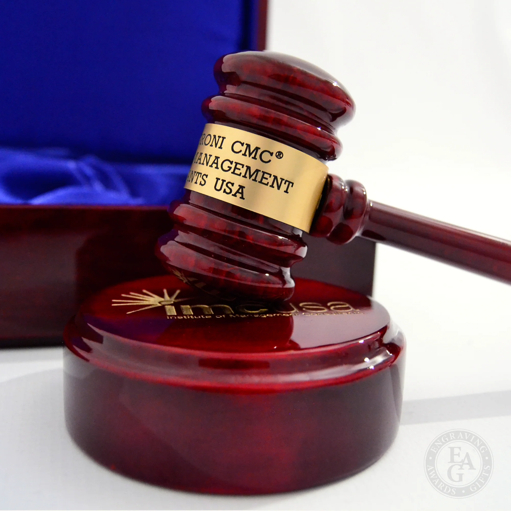 Rosewood Gavel & Sound Block Presentation Set - Image 6