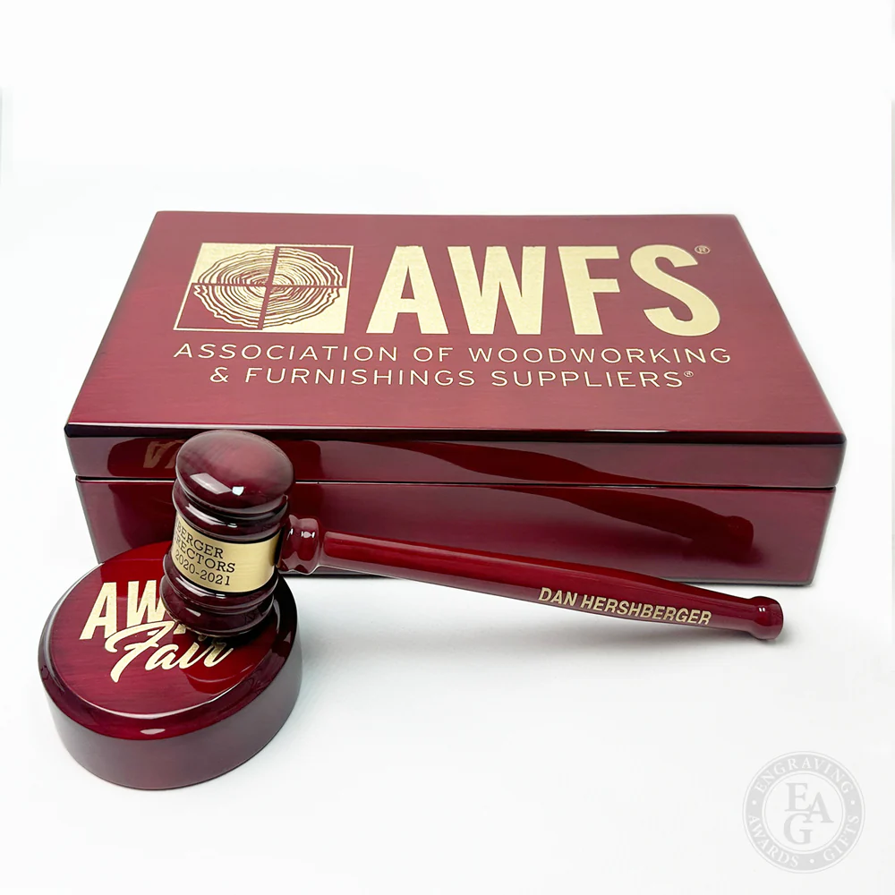 Rosewood Gavel & Sound Block Presentation Set - Image 7