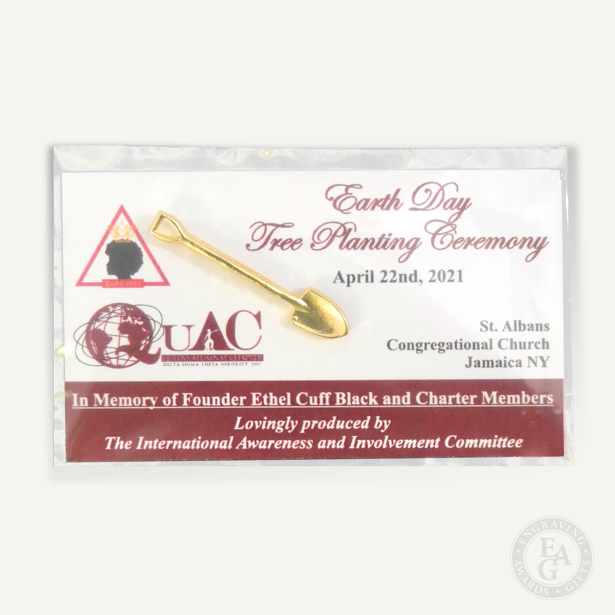 Shovel Lapel Pin Presentation Cards - Image 2