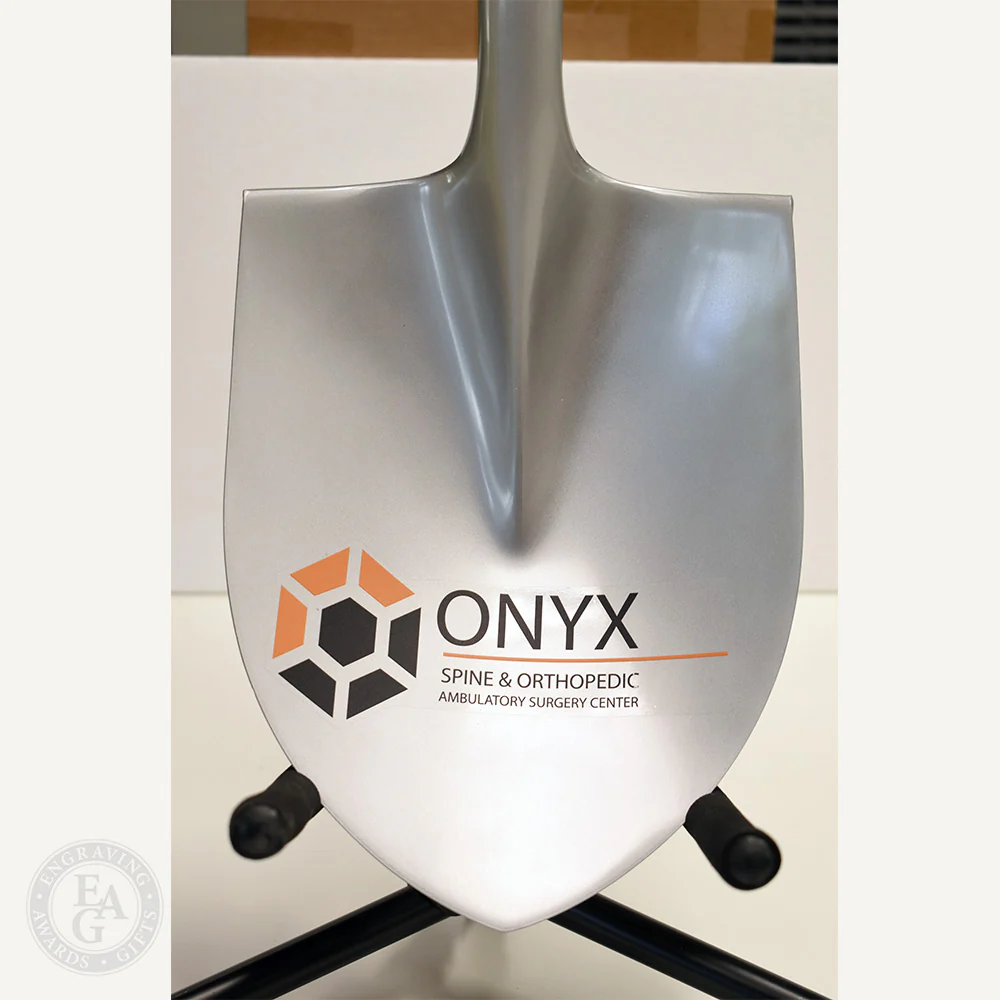 Silver Finish Ceremonial Groundbreaking Shovel - D-Handle - Image 30